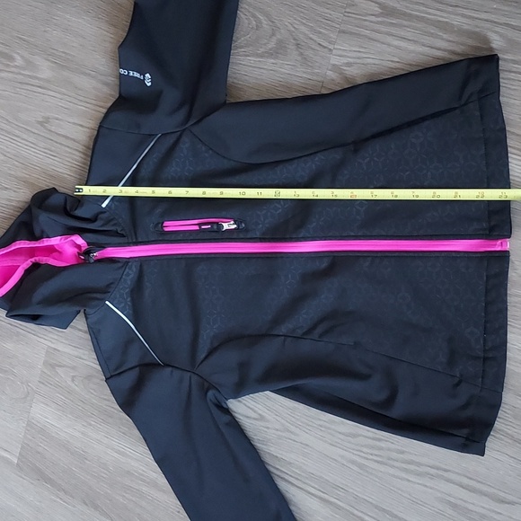 Free Country hooded long sleeve black lined coat with pockets xl (10-12) - Picture 16 of 17